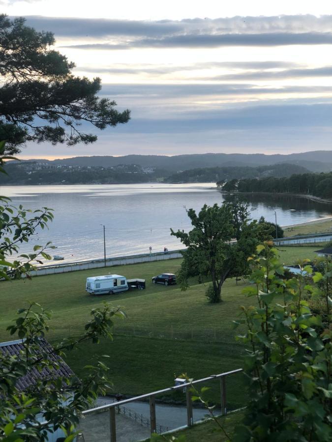 Strandhytte Kristiansand Bagian luar foto